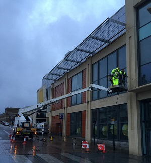 CAM Specialist Support has been working with the management team at County Square Shopping Centre in Ashford, Kent, to clean up the centre’s external facade CAM Specialist Support has been working with the management team at County Square Shopping Centre in Ashford, Kent, to clean up the centre’s external facade